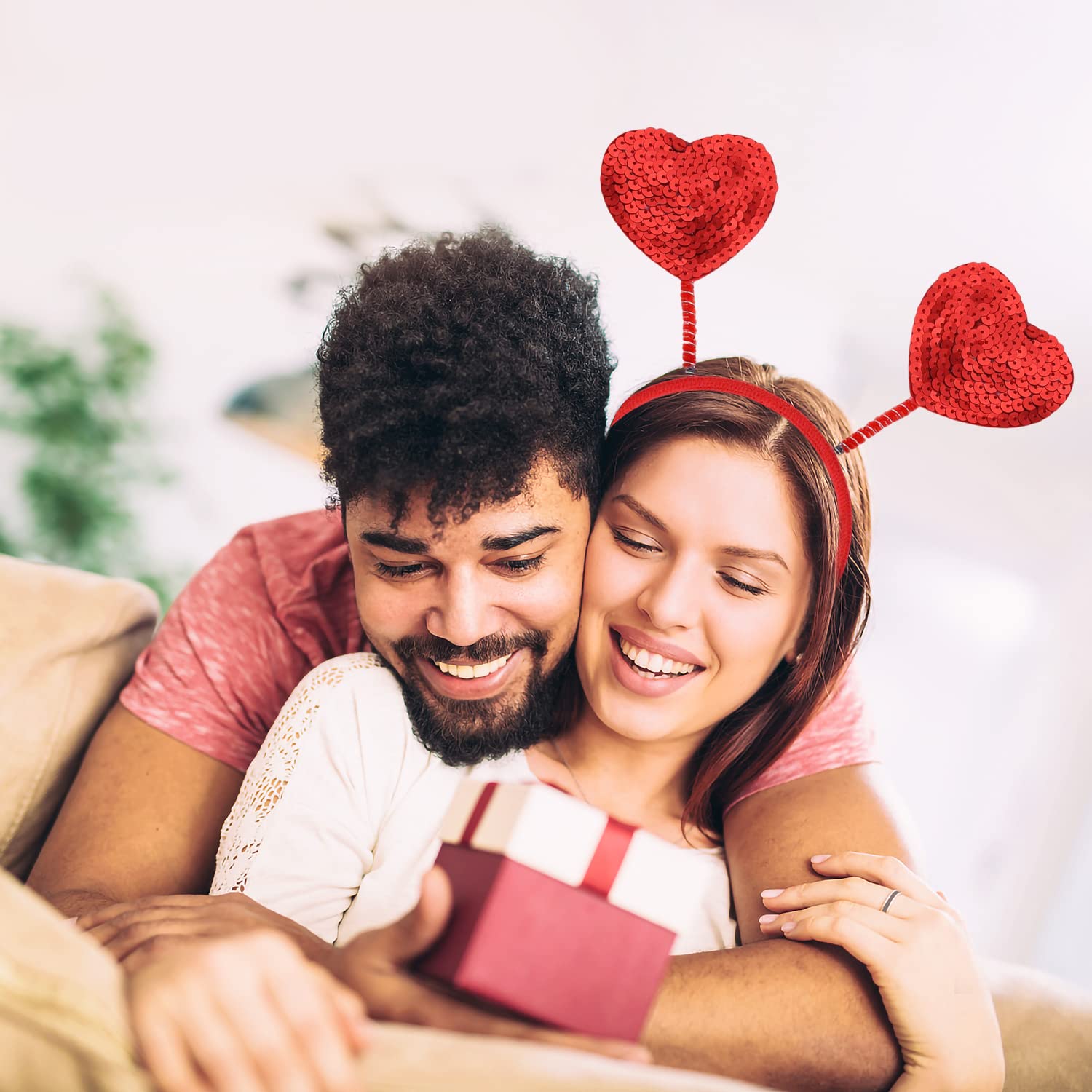 2pcs Heart Headband for Valentines Day