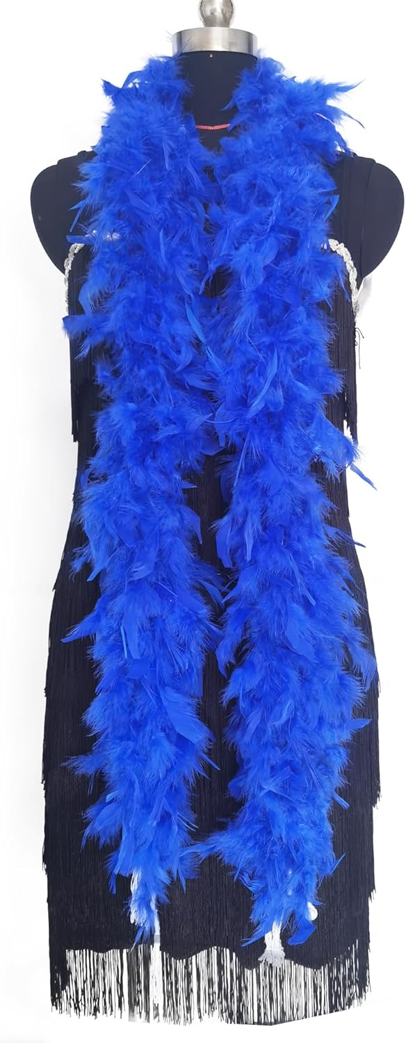 Happy Feather 60g Turkey Chandelle Feather Boa for Women