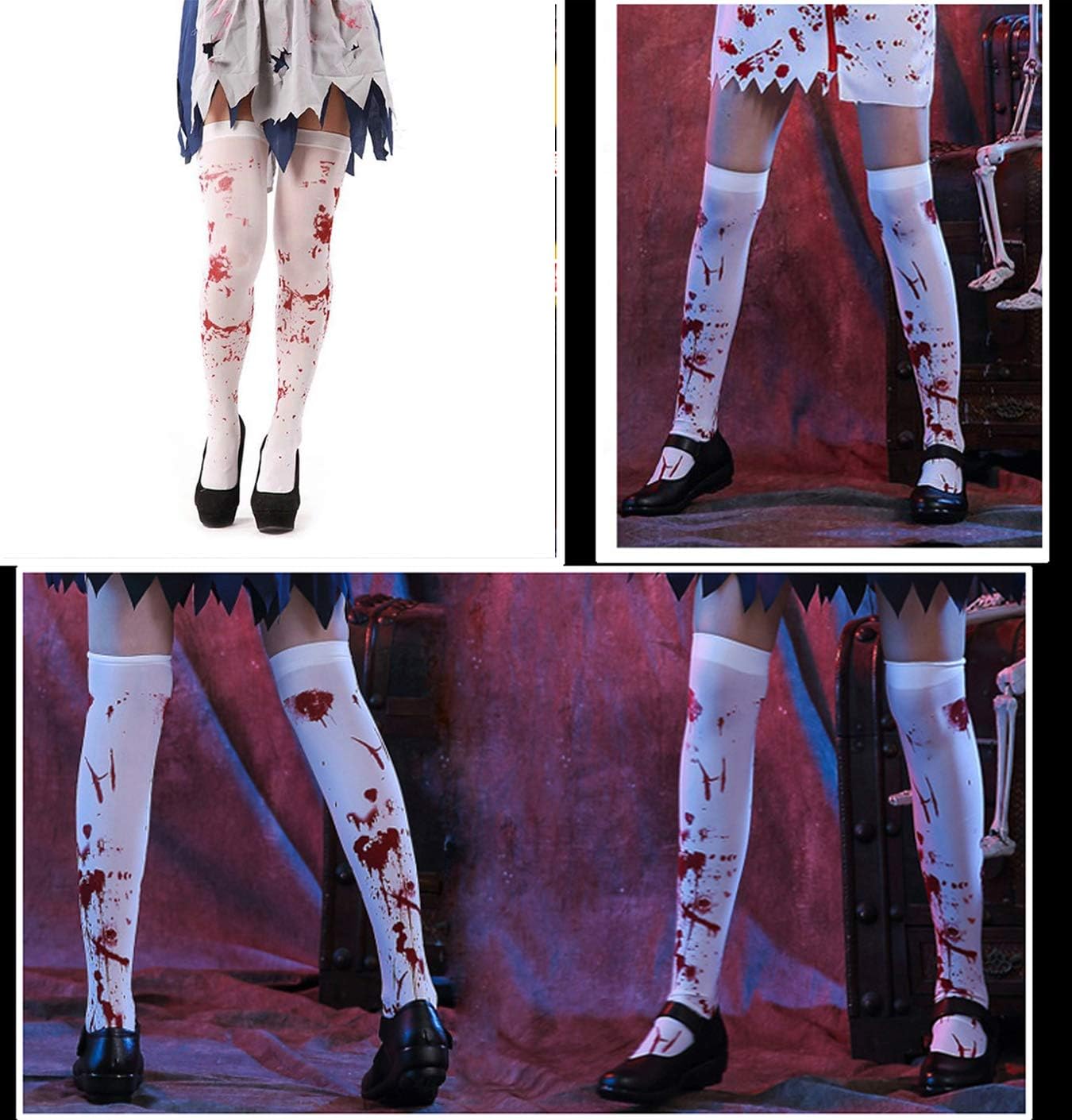 Minitimi Halloween Bloody Zombie Nurse Socks