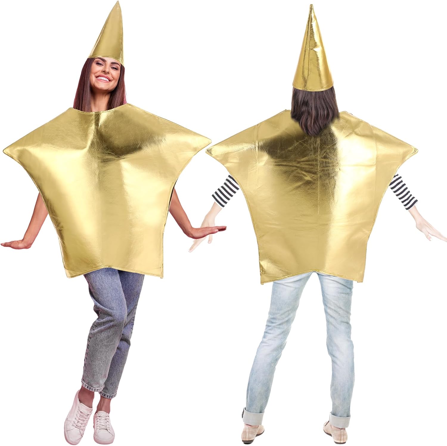Jenaai Gold Star Nativity Costume for Women Adults