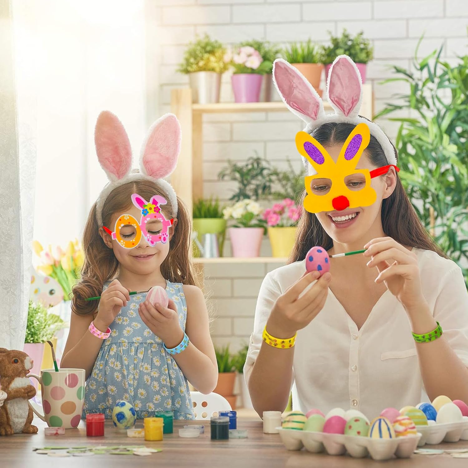 Sturdy Bunny and Egg Glasses for Kids and Adults