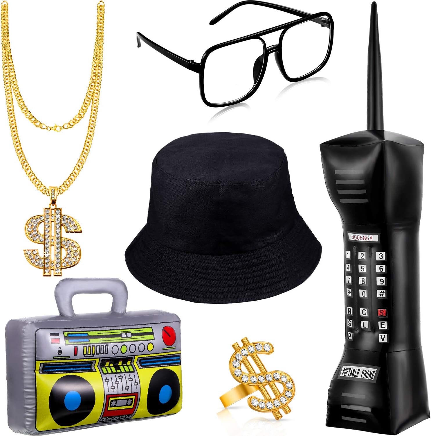Sumind 80s 90s Costumes Inflatable Radio Accents