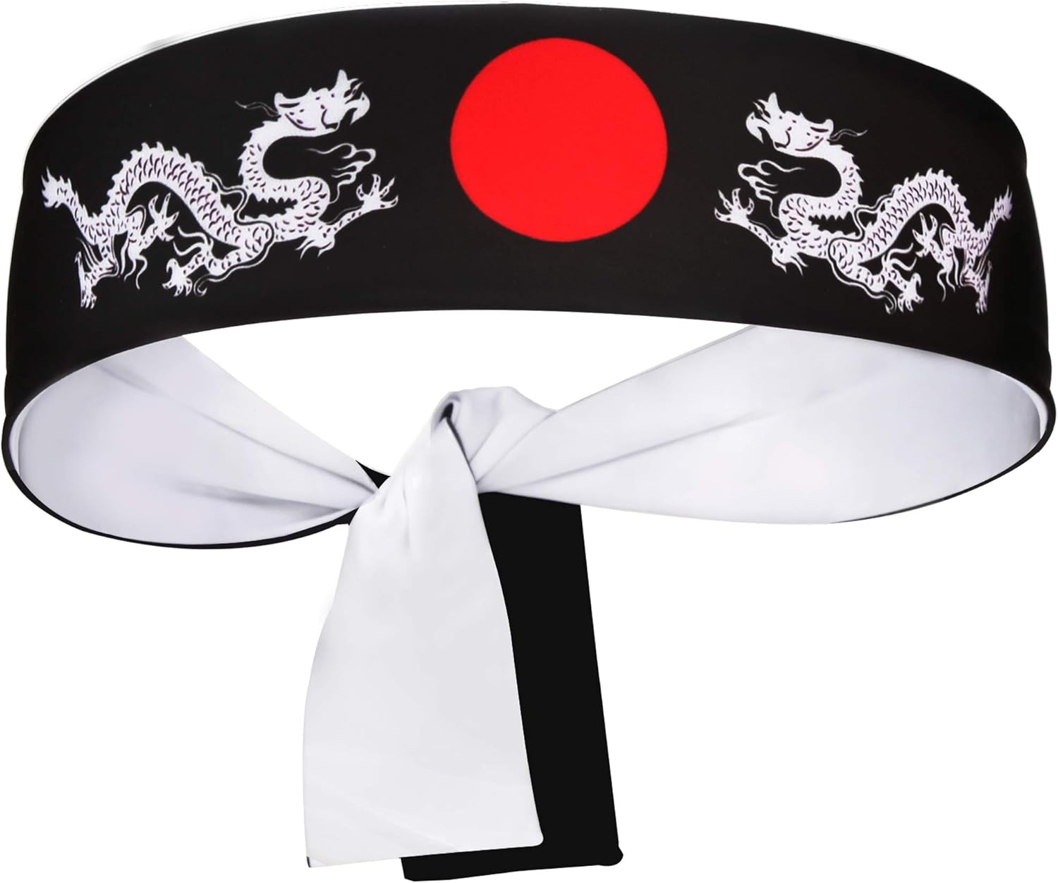 Reversible Bushido Hachimaki Warrior Headband Halloween Karate and More