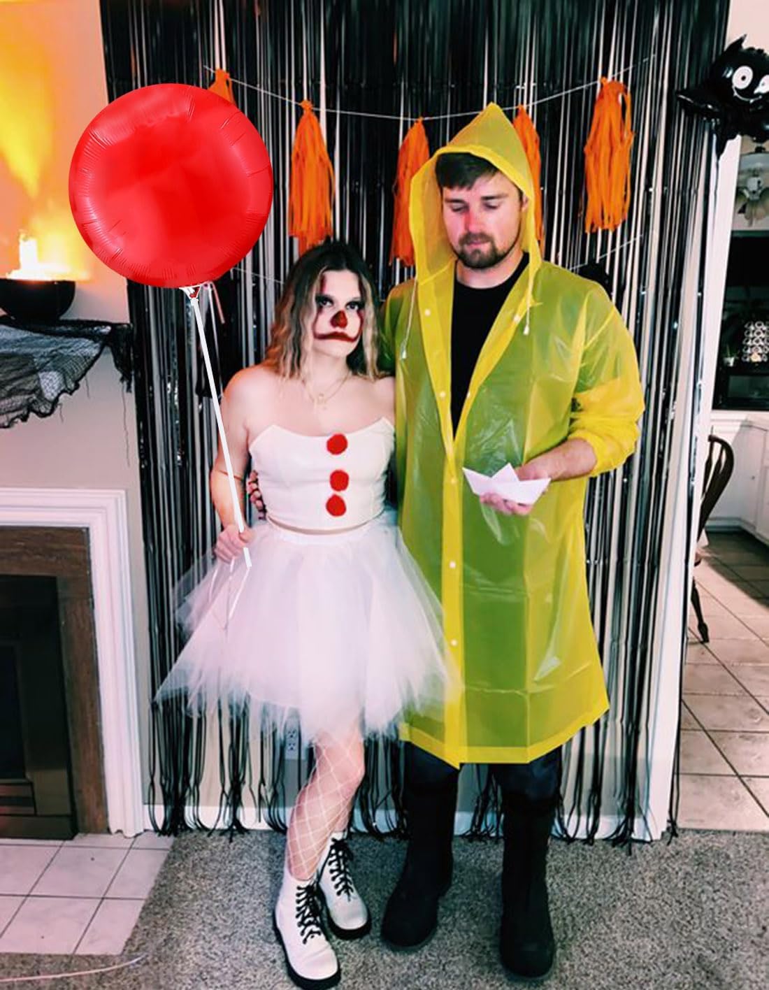 Men Women Yellow Halloween Costume Reusable Balloon Kit