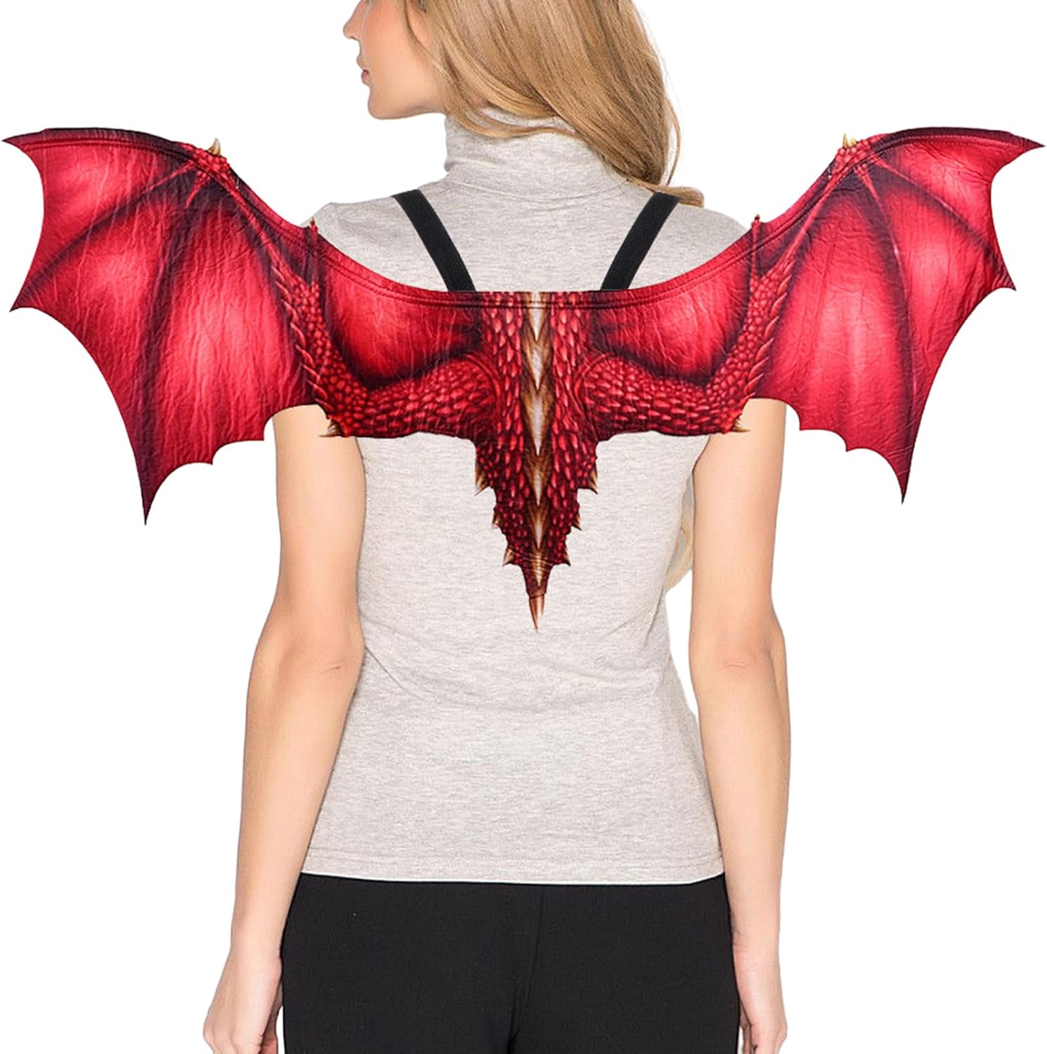 Trurendi Halloween Dragon Wings Costume 2-Piece Set Non-Woven Design