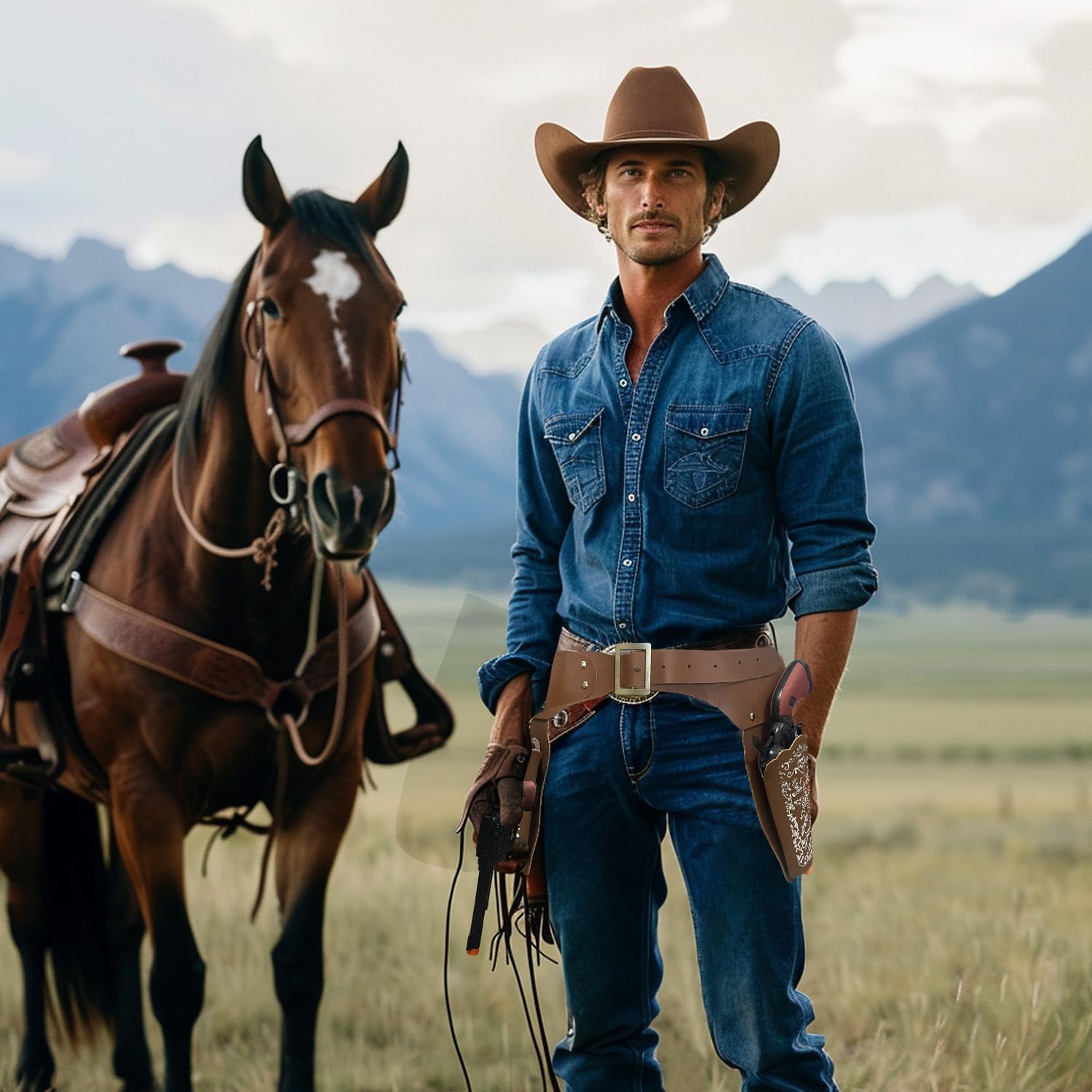 Classic Cowpoke Toy Set for Adults