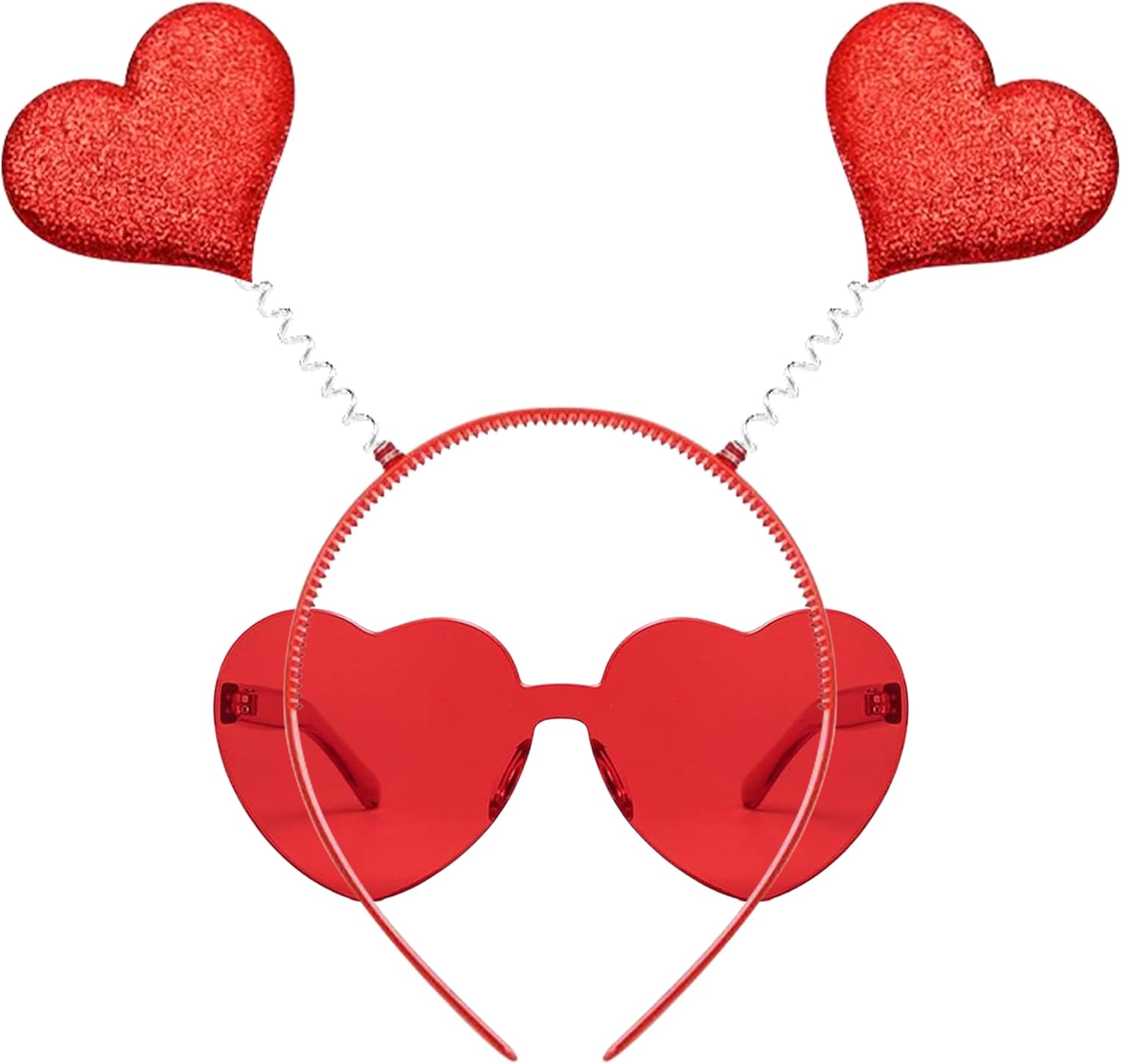 Romantic Valentines Day Headband Glasses Set