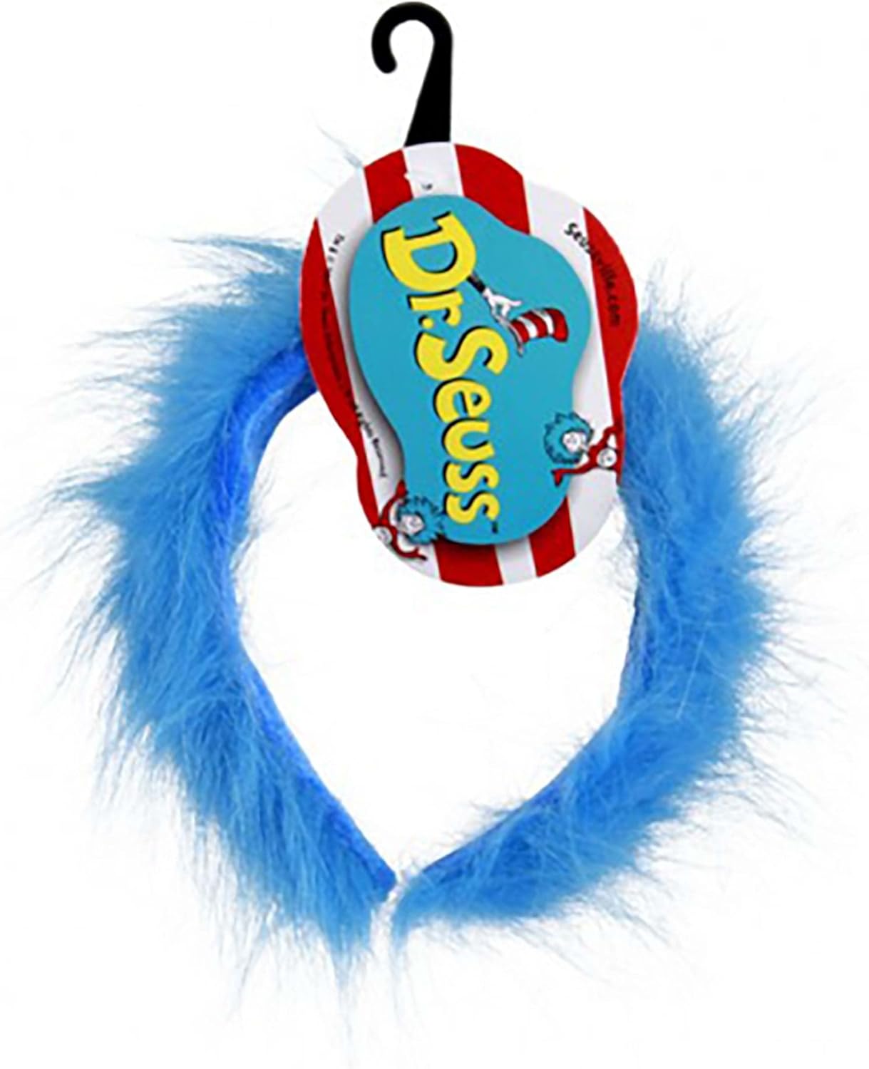 officialy licensed Dr Seuss Thing 1 2 Blue Fuzzy Costume Headband