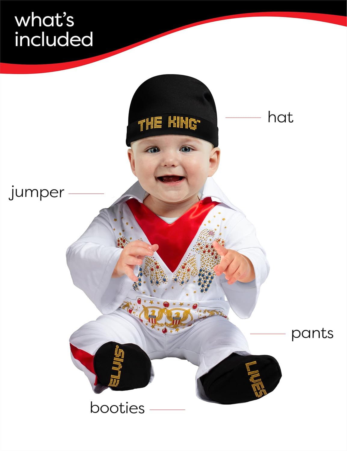 Rubies Official Licensed Elvis Baby Costume Party Supplies