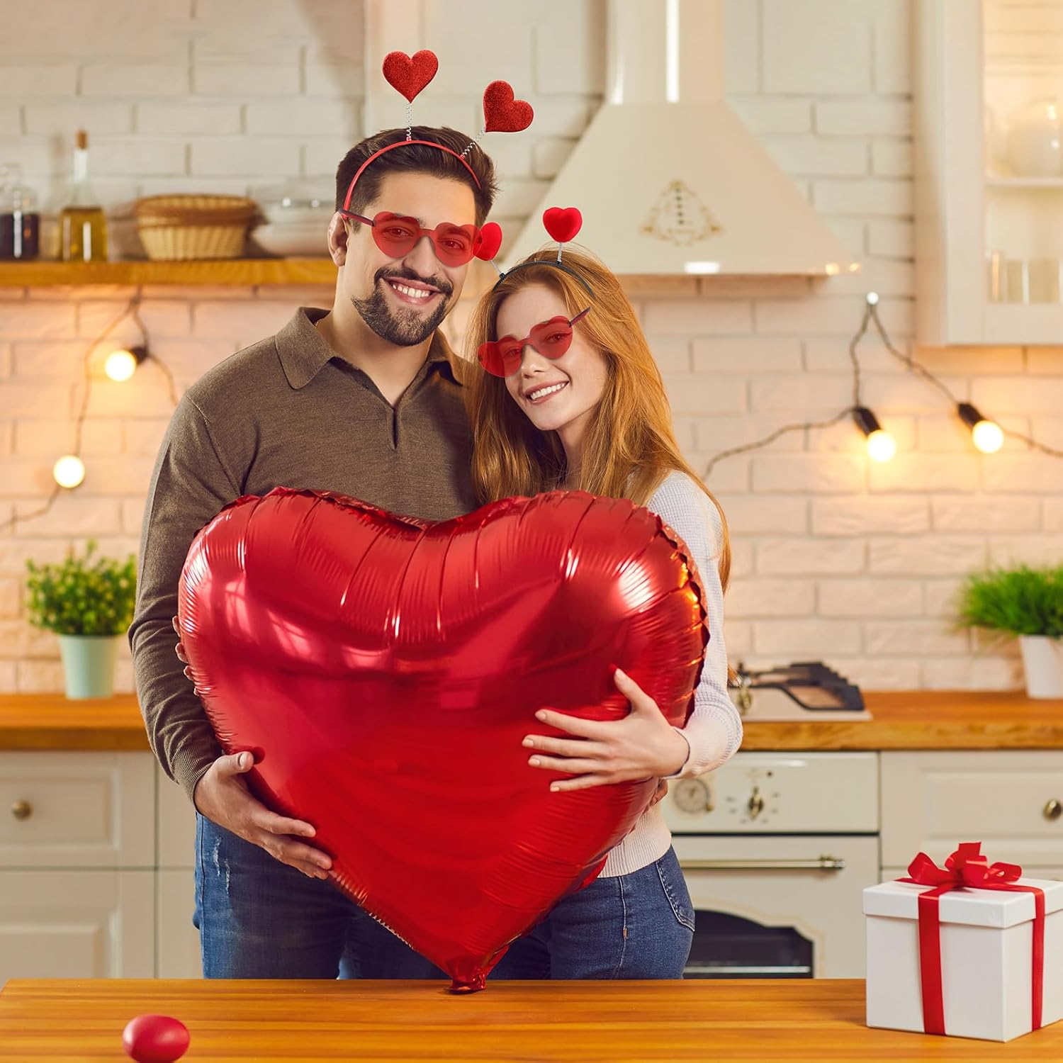 Valentines Day Heart sunglasses headbands set