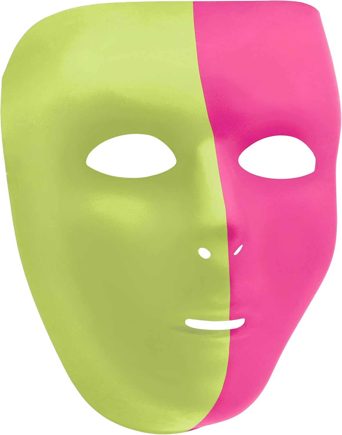 Neon Full Face Mask - Bright Fun for Parties