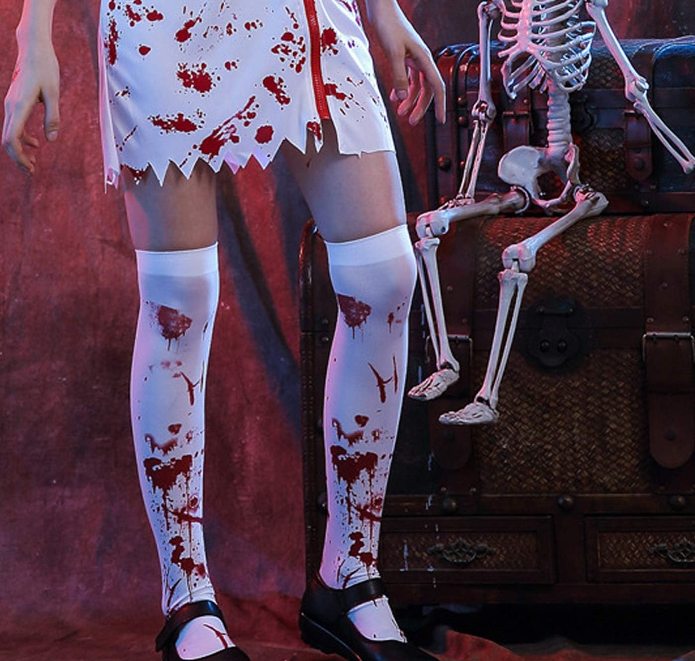 Minitimi Halloween Bloody Zombie Nurse Socks