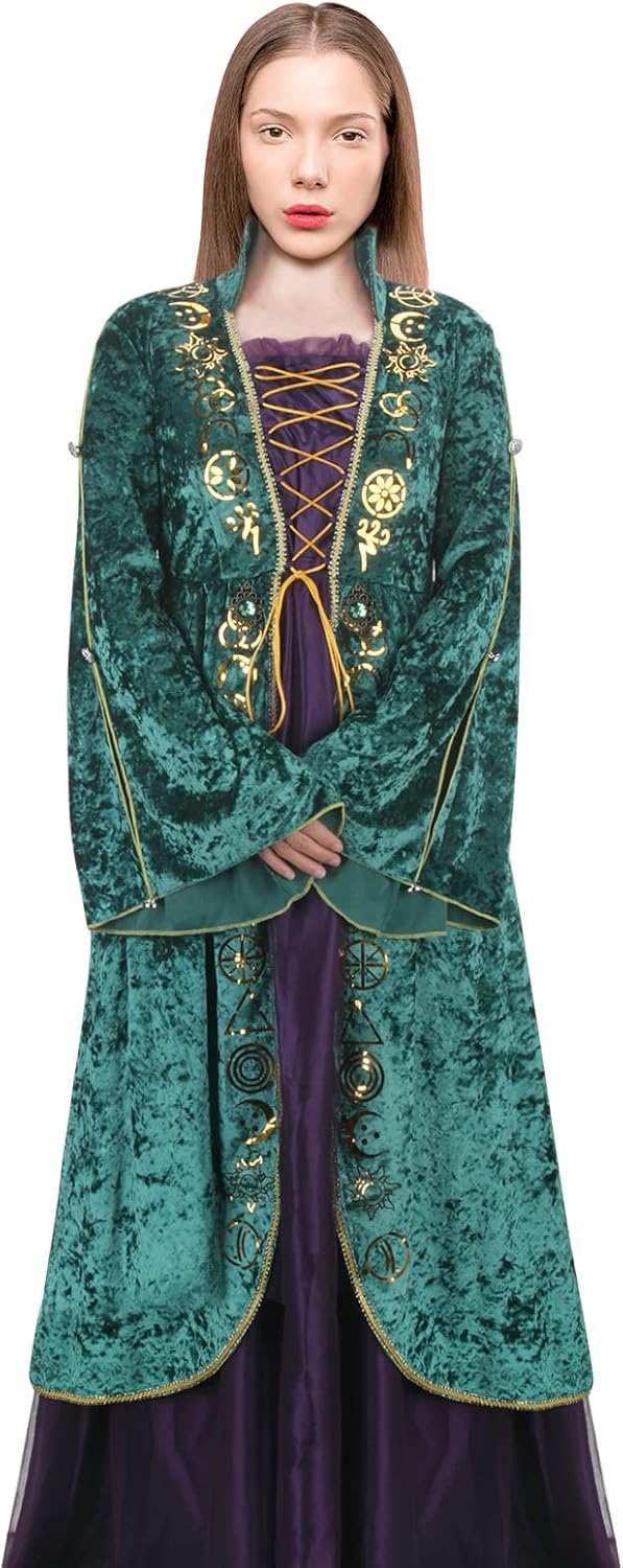 AMNPOLEN Winifred Sanderson Halloween Costume Dress
