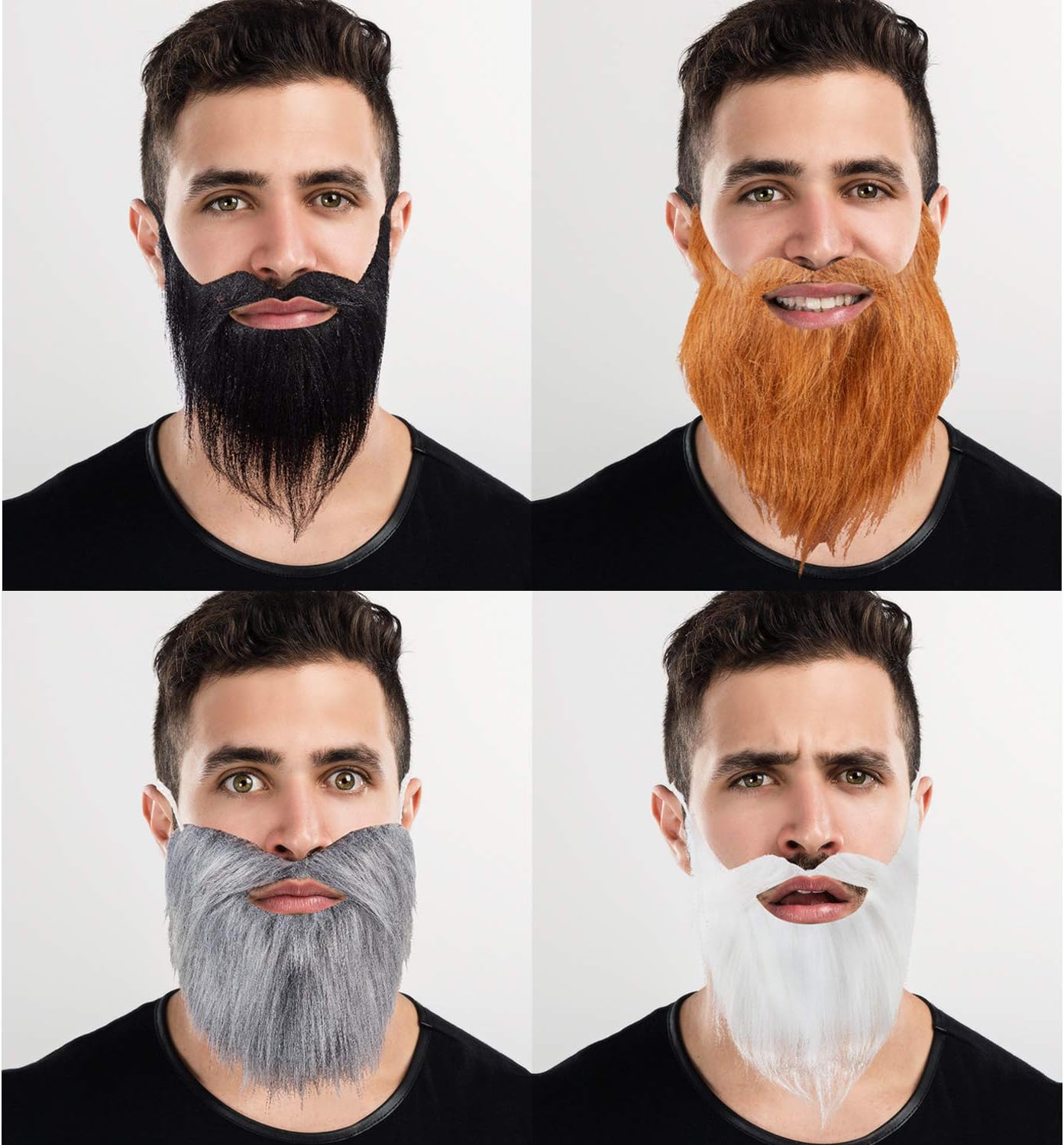 Premium High-Quality Fake Beards for Halloween More