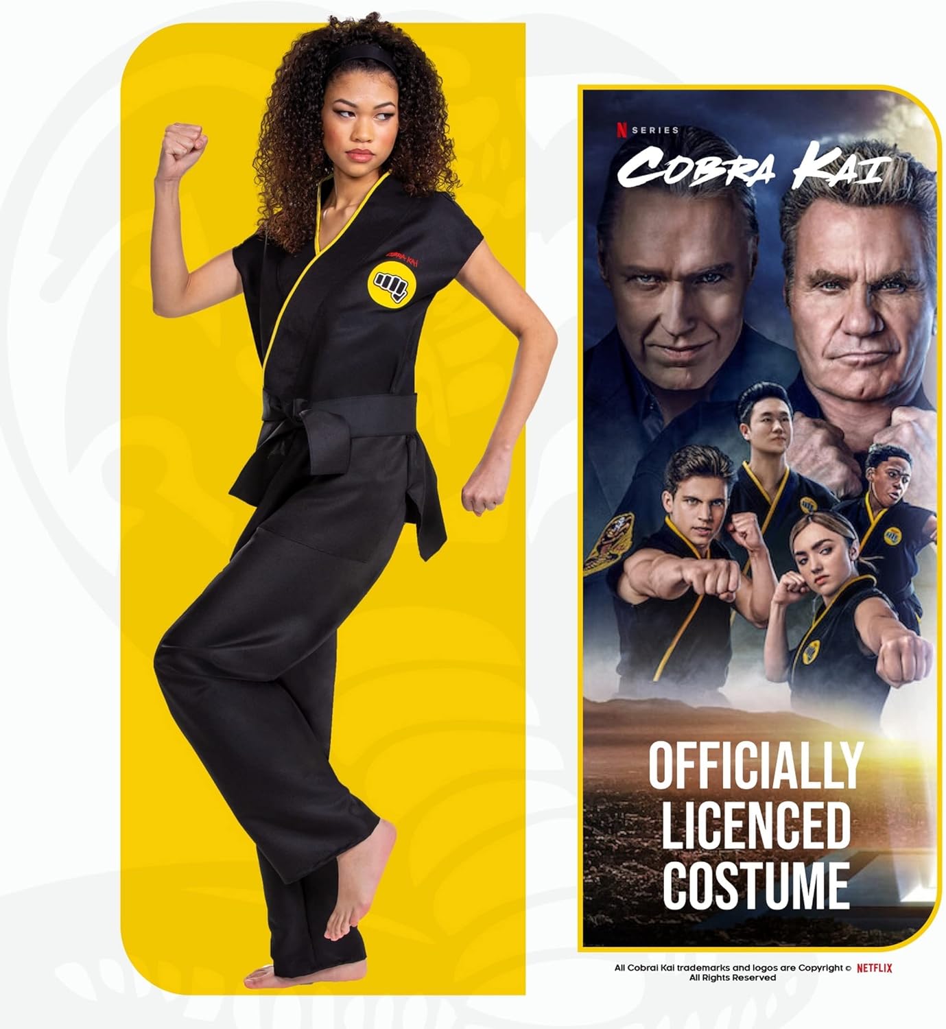 Disguise Cobra Kai Costume Large Extra Large US