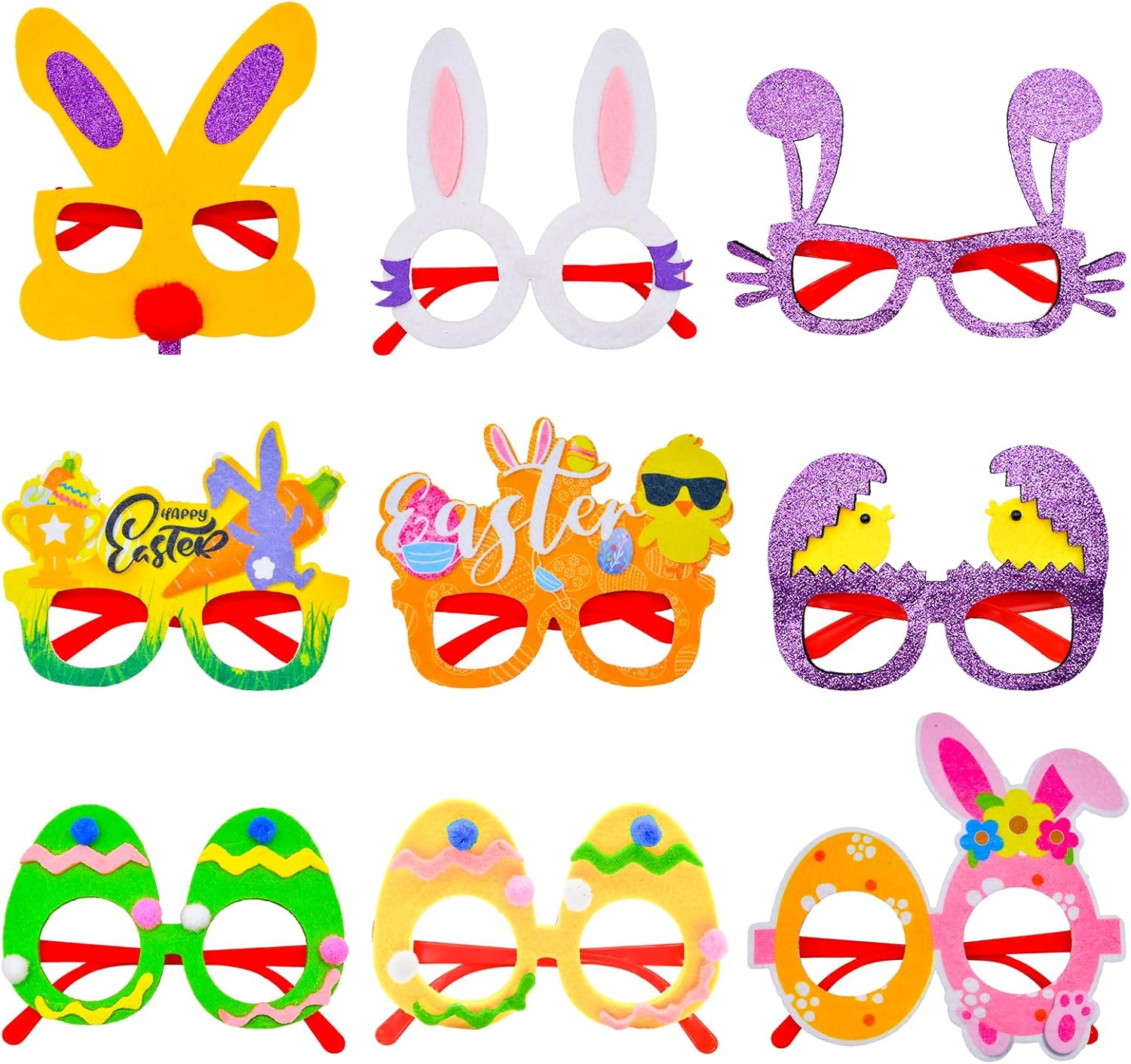 Sturdy Bunny and Egg Glasses for Kids and Adults