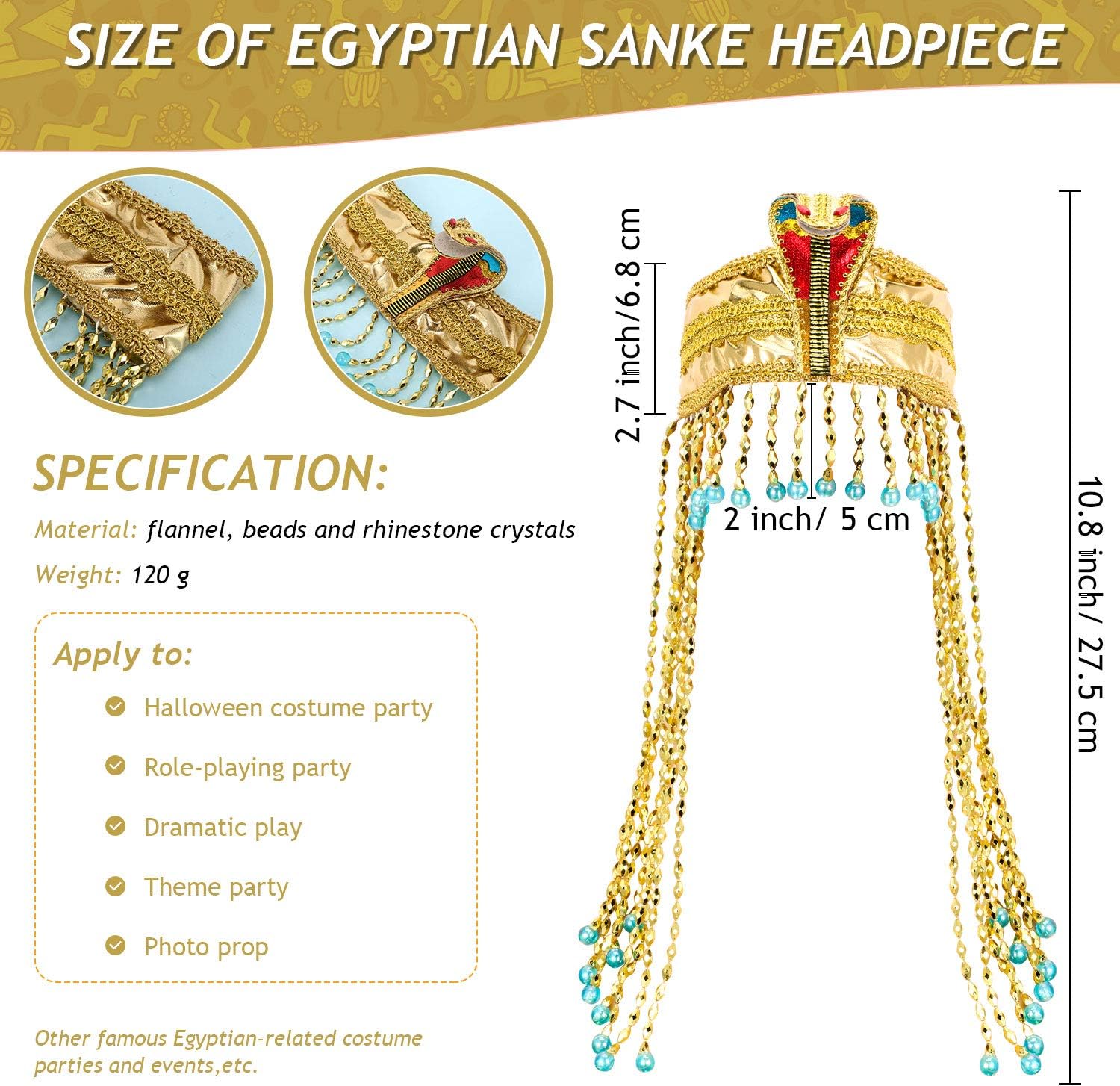 Perfect Egyptian Headpiece for Women