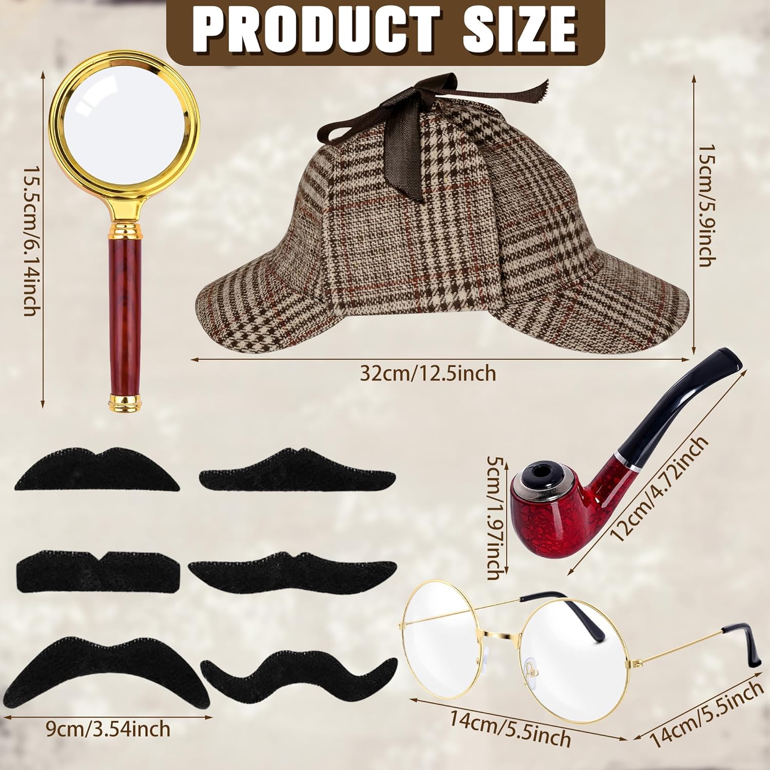Horolam detective costume accessories set