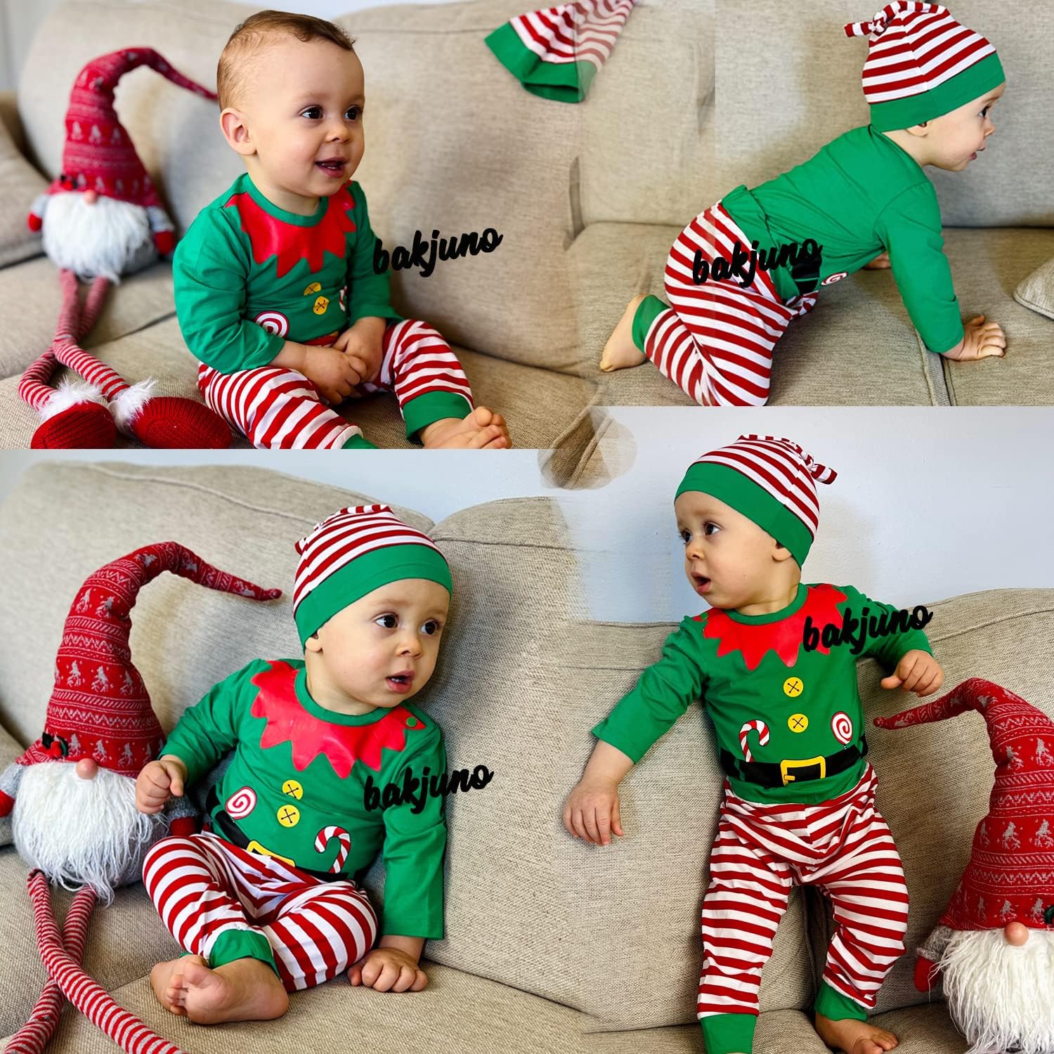 BaKjuno Christmas Elf Outfit Set