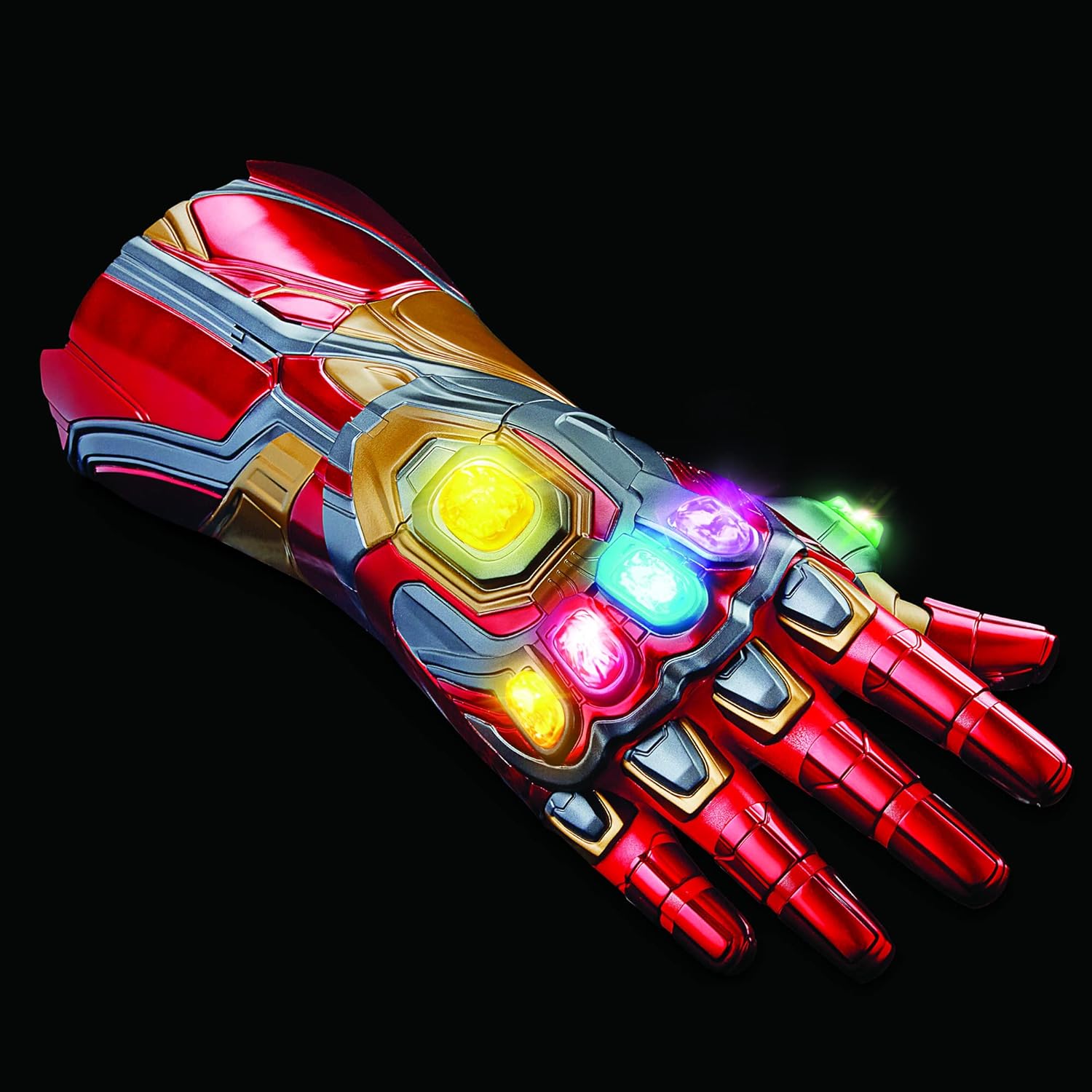 Iron Man Gauntlet Infinity Stones with Glowing Stones