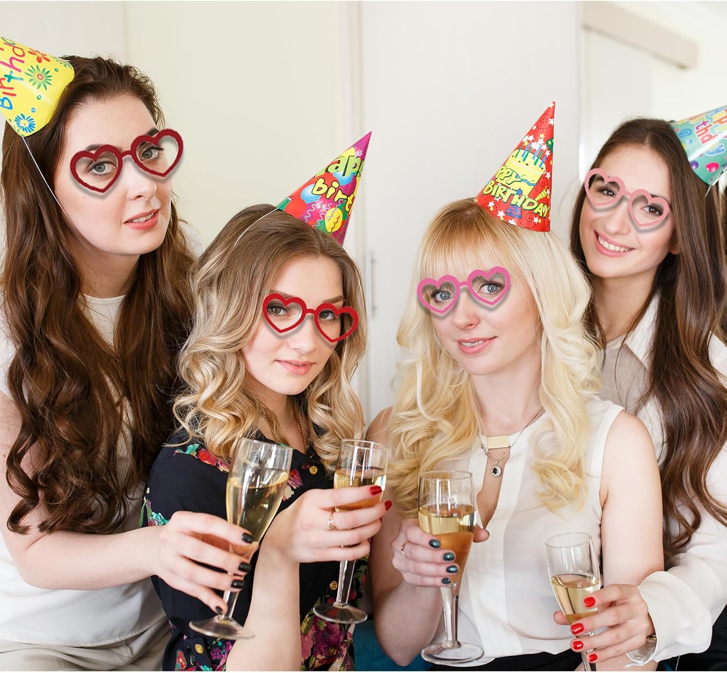 Perfect Valentines Day Heart Glasses for 36 Pairs