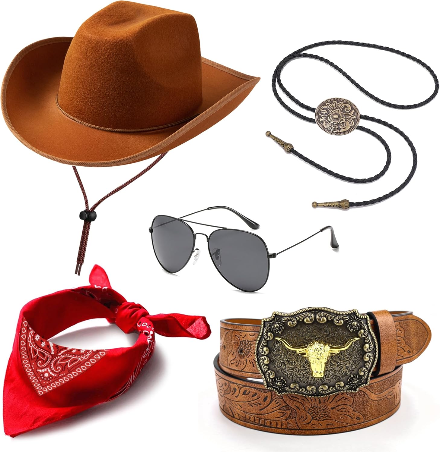 Halloween Cowboy Costume Flat