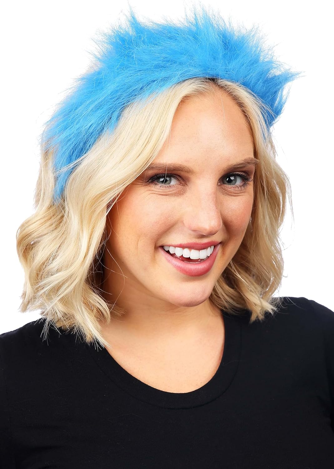 officialy licensed Dr Seuss Thing 1 2 Blue Fuzzy Costume Headband