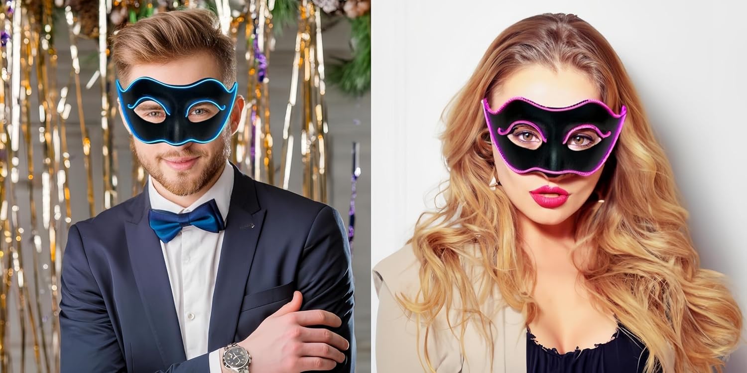 LED Masquerade Mask - Halloween Kerala costume