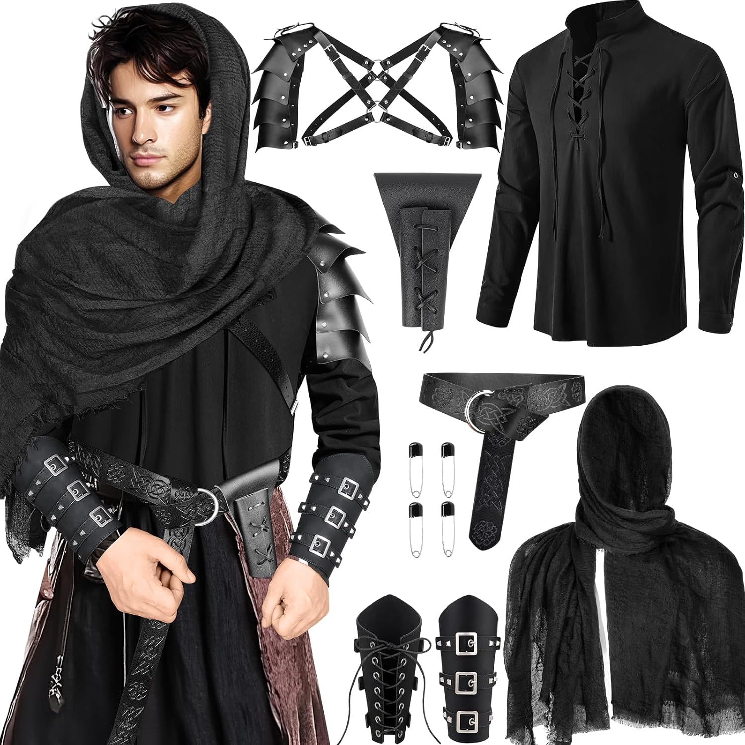 Mens Medieval Pirate Set Armor Reconstruction