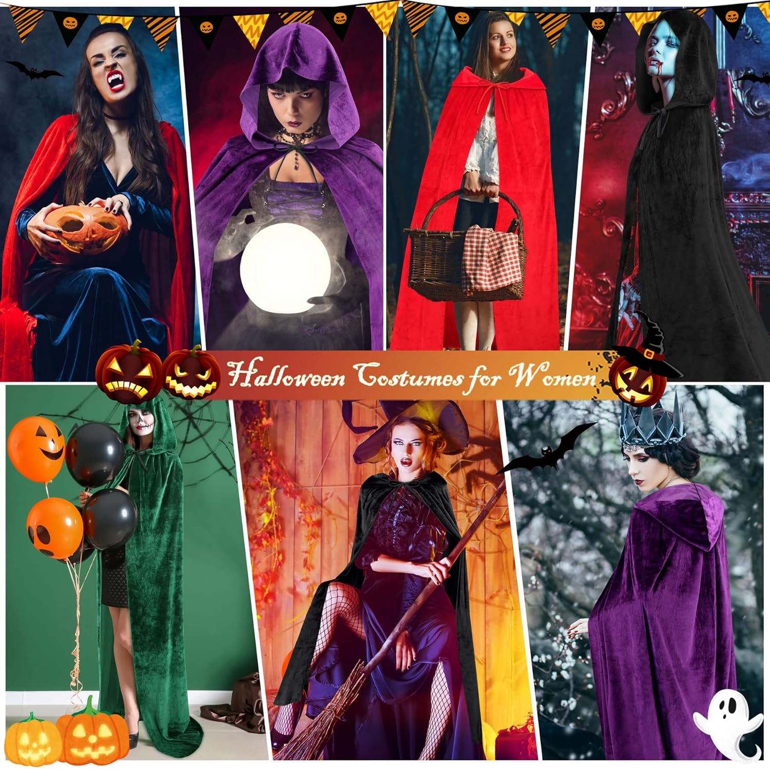 Perfect Halloween Green Cloak