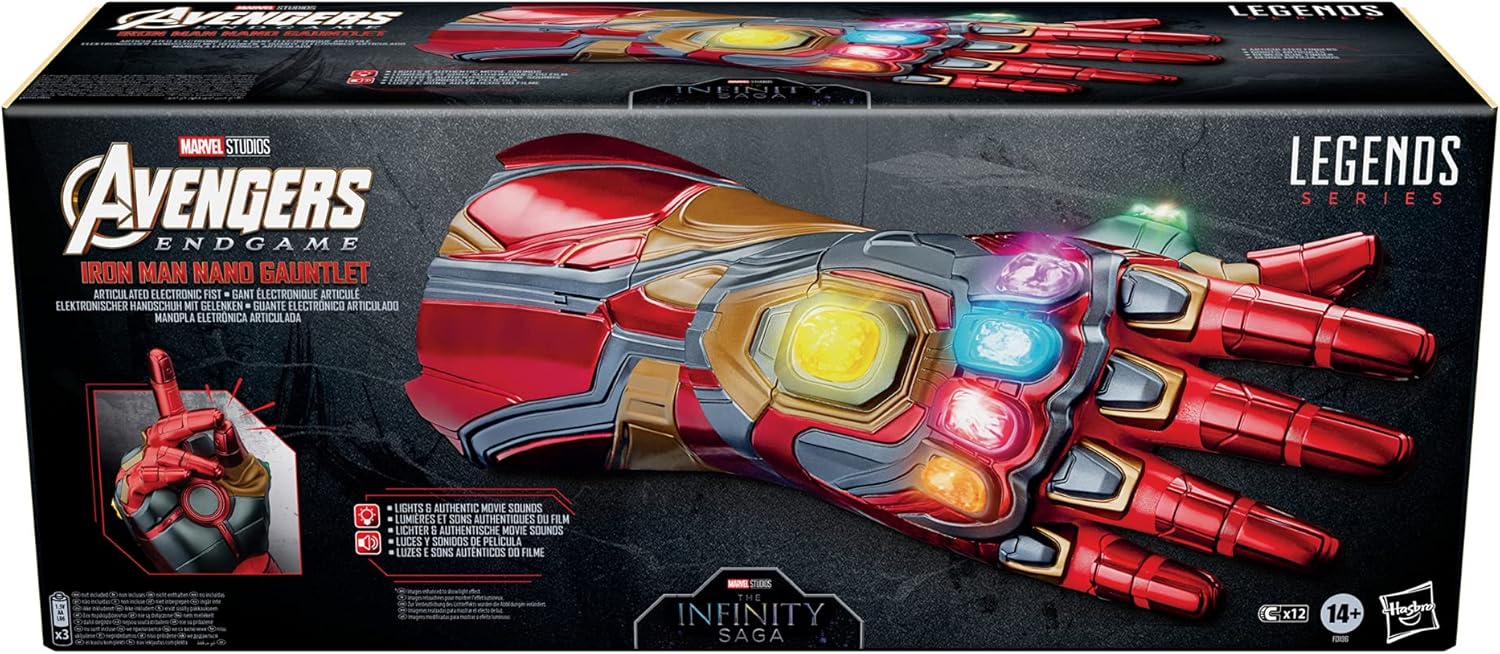 Iron Man Gauntlet Infinity Stones with Glowing Stones