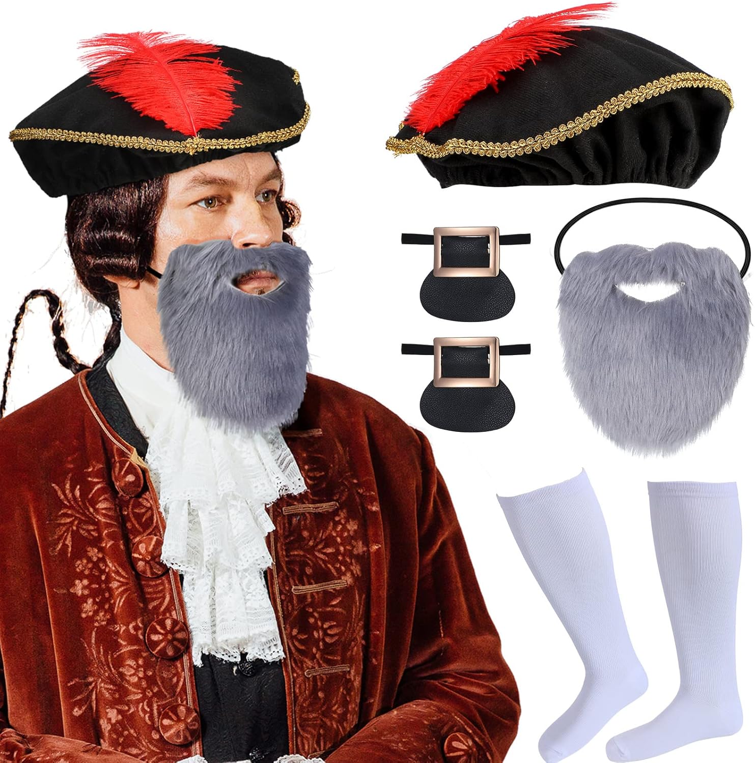 Renaissance costume set for parties and cosplay