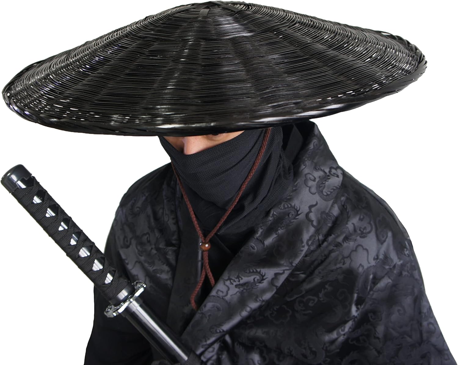 Samurai Bamboo Hat for Cosplay