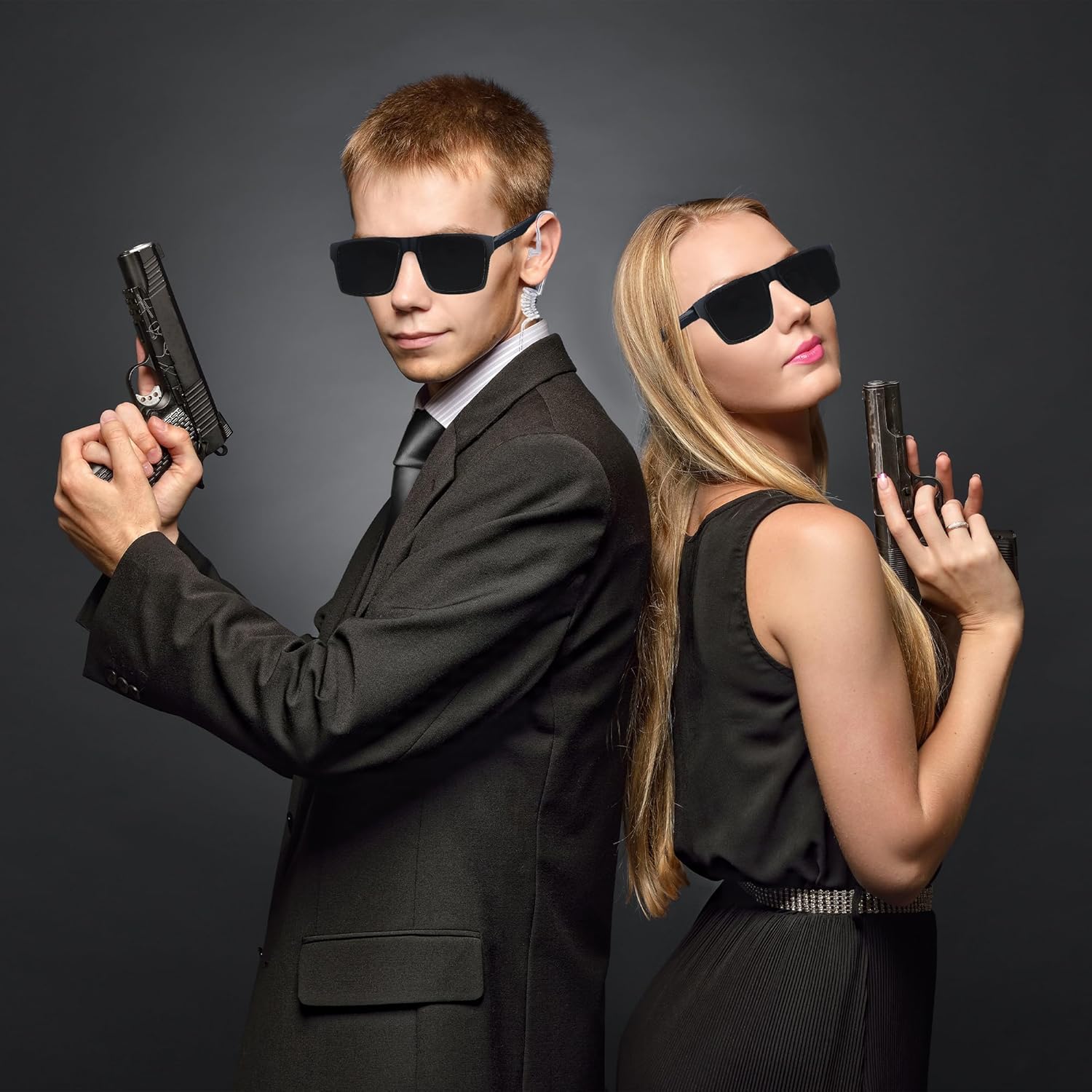 6PCS Spy Costume Set - Secret Agent Accessories