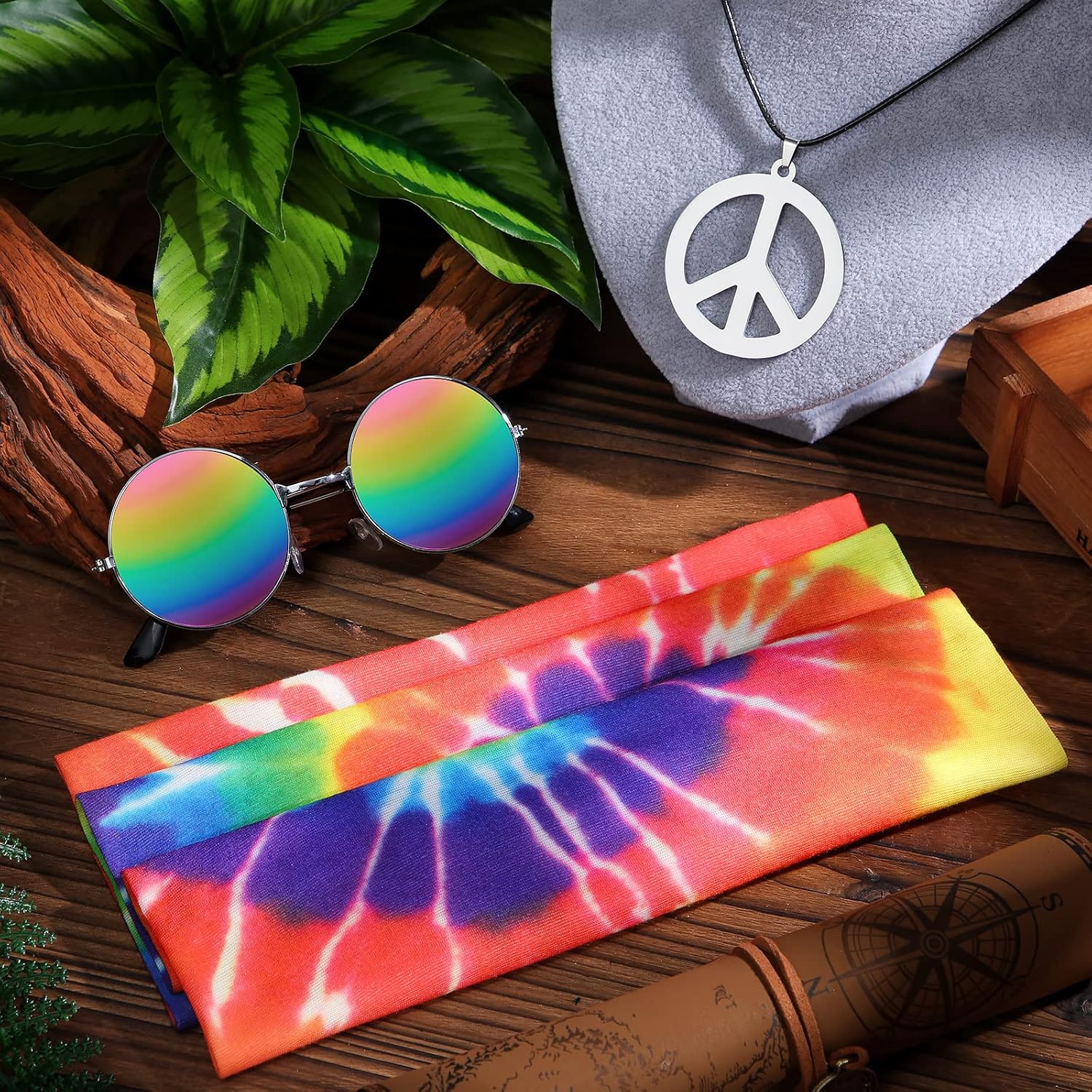 Frienda 70s Hippie Accessories 3-Piece Set
