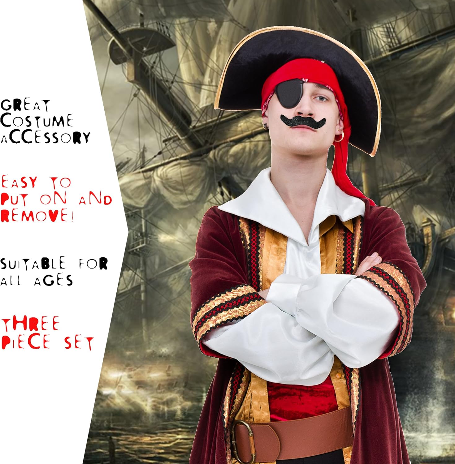 Skeleteen Self Adhesive Party Mustaches