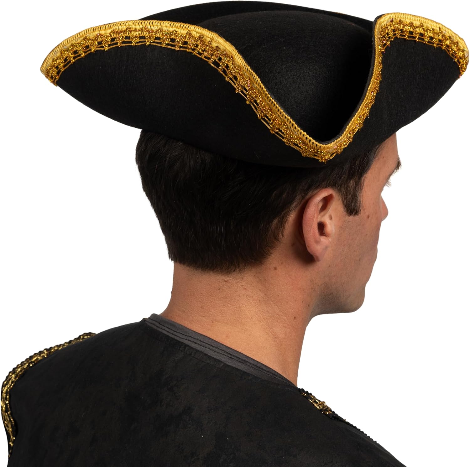 Spooktacular Black Pirate Hat Perfect for Halloween and Role-Play