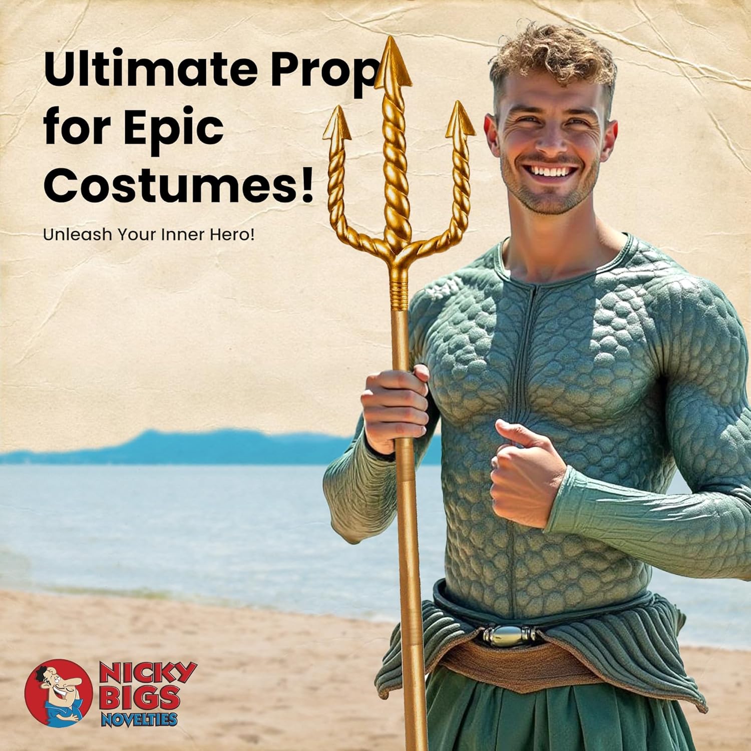 Nicky Bigs Novelties Adult Trident Staff Set King Neptune