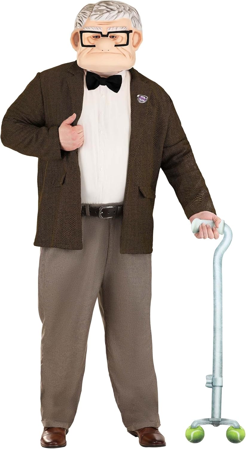 Mens Fun Costumes Mens Carl Disney UP Plus Size Costume