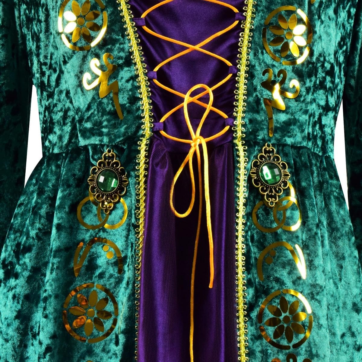Winifred Sanderson Sisters Costumes Dress with Wig for Halloween Women