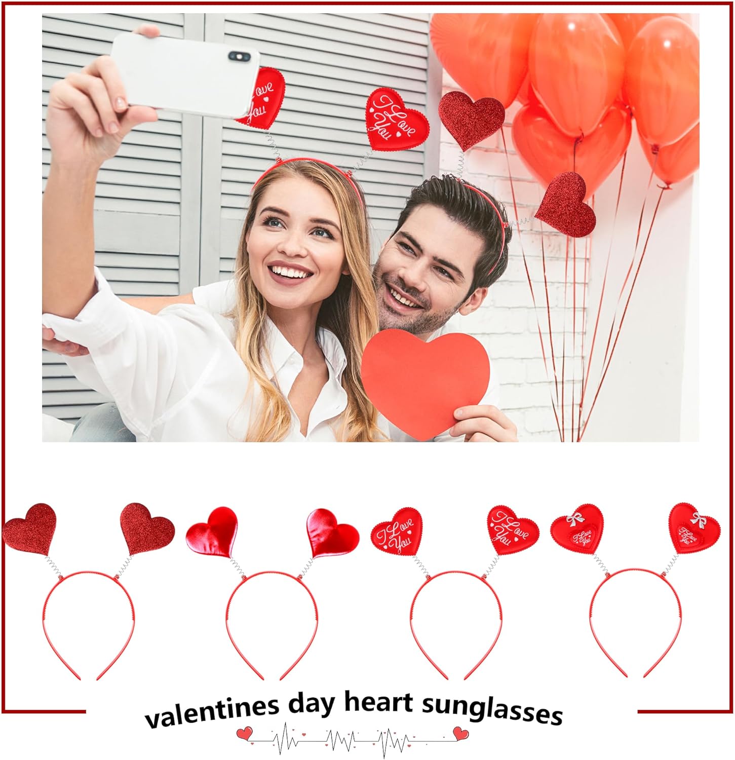 Valentines Day Love Heart Headband