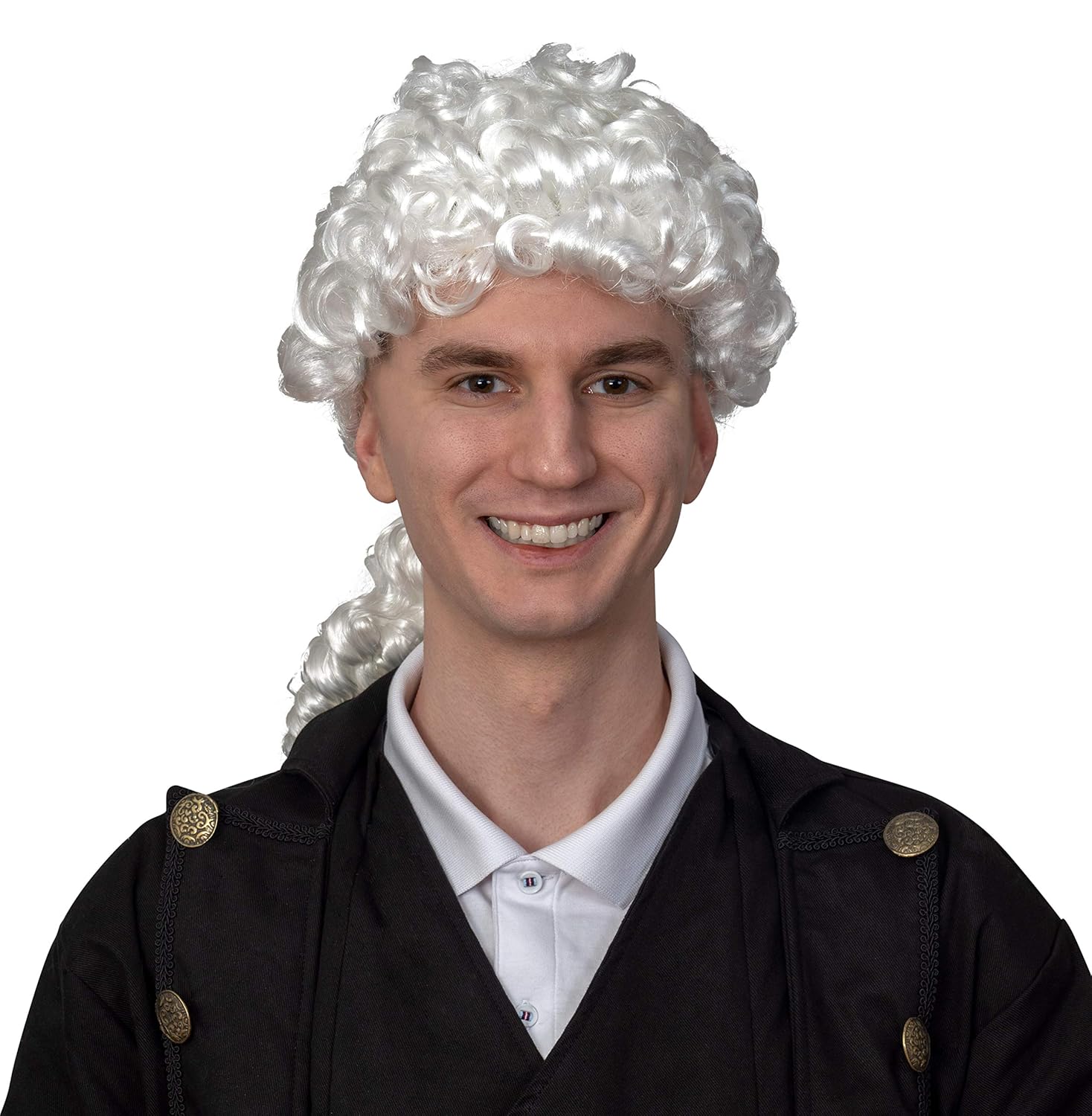 George Washington Historical Wig Costume Accessory