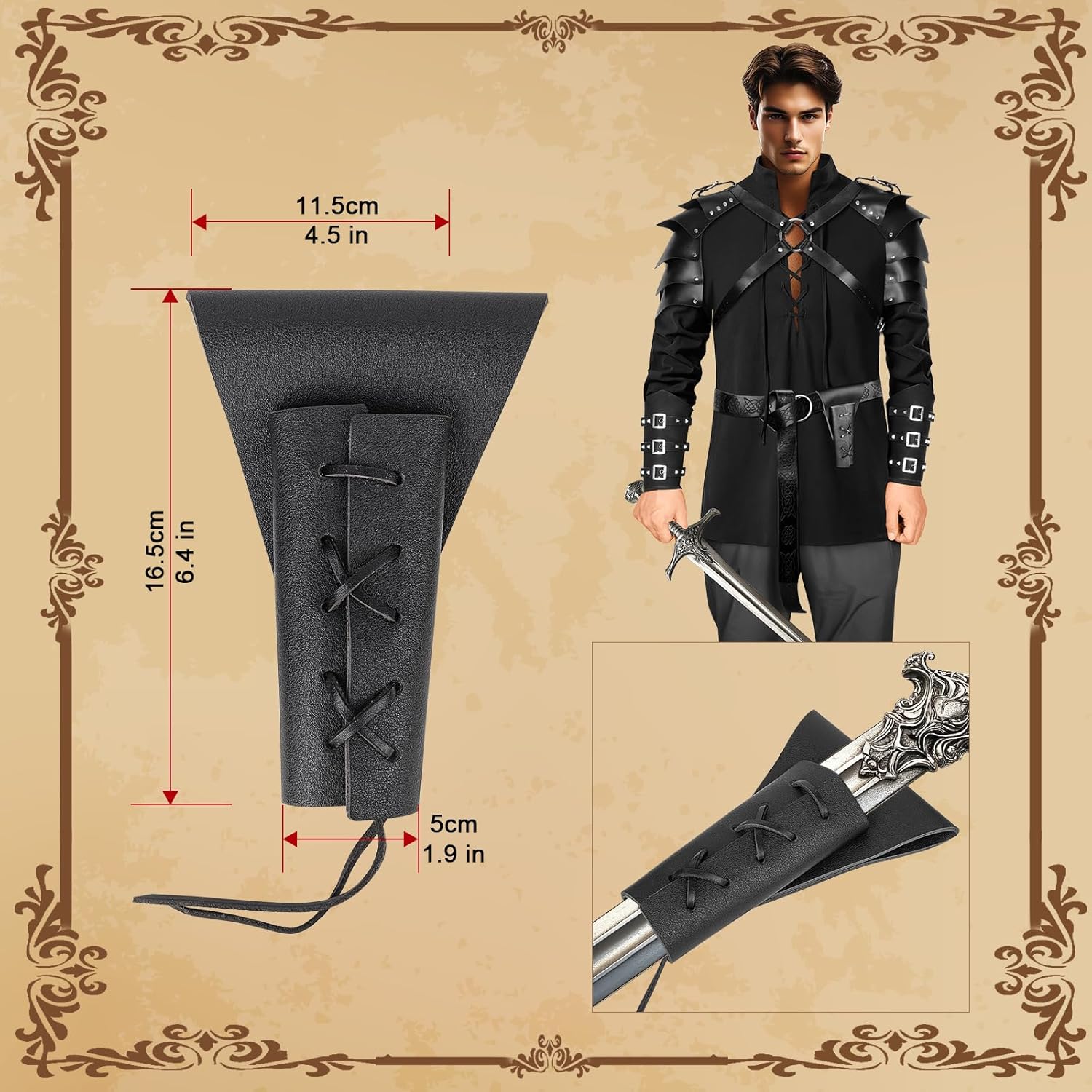 Mens Medieval Pirate Set Armor Reconstruction