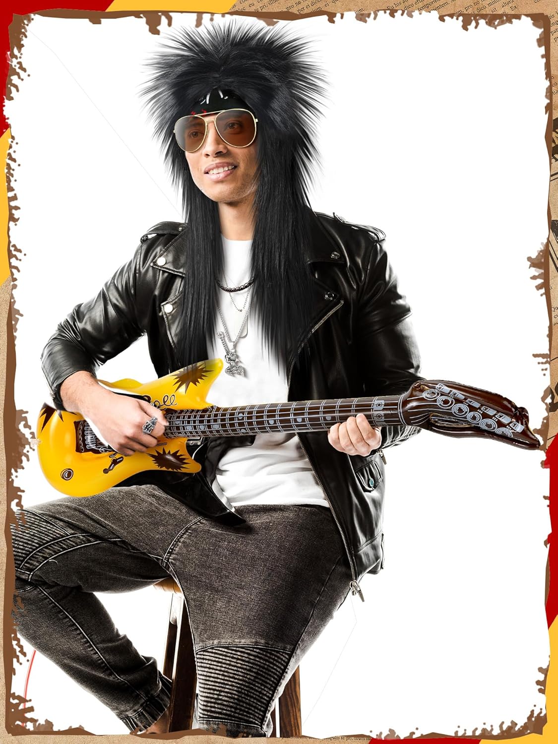 Mepase 9-Piece Rock Costume for Men