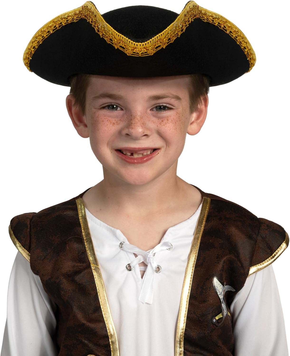Spooktacular Black Pirate Hat Perfect for Halloween and Role-Play