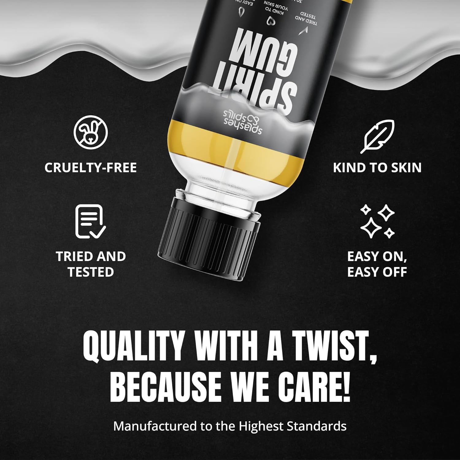 Professional Grade Spirit Gum Adhesive for Face