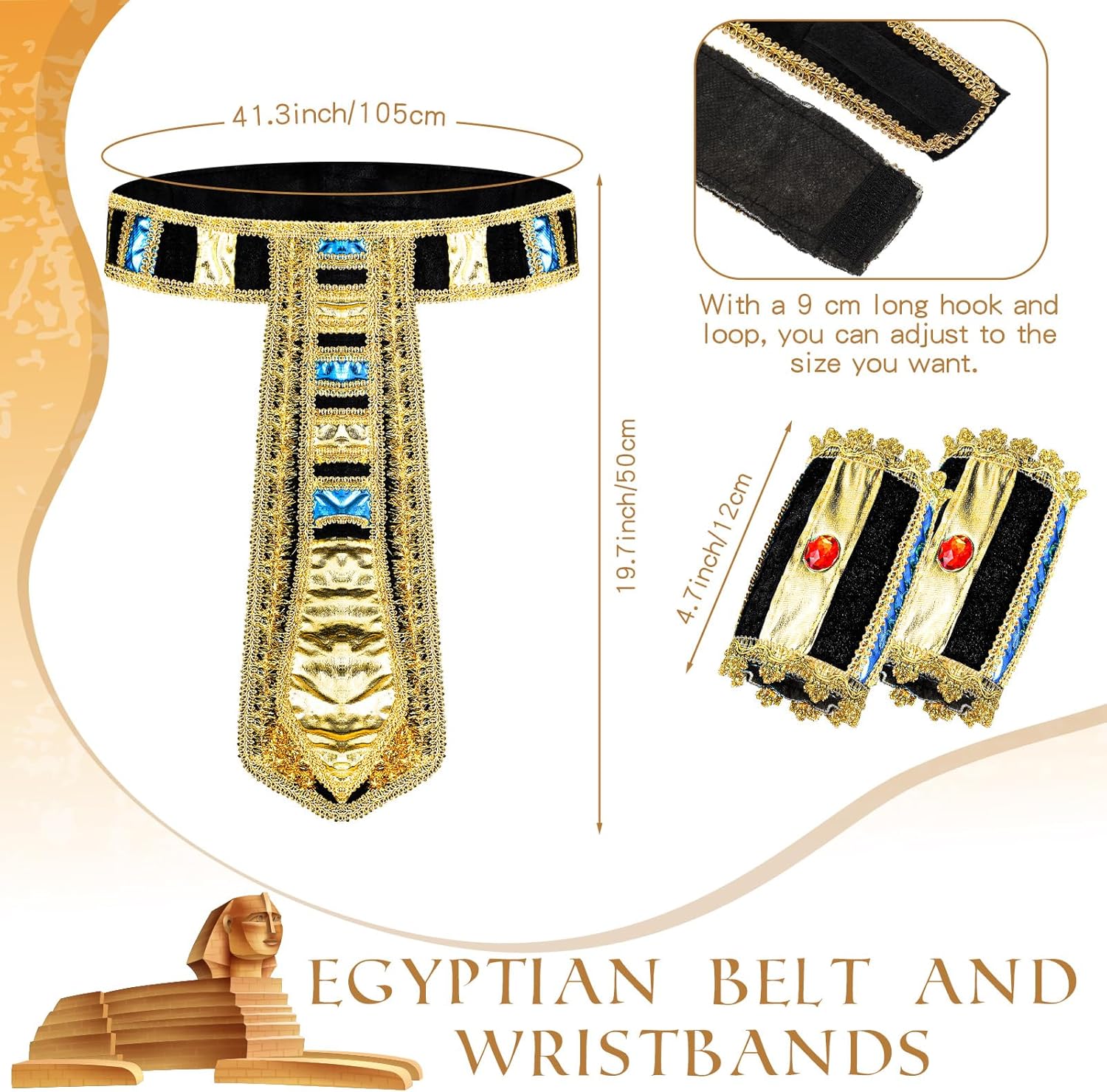 Egyptian Princess Costume Set - Cleopatra Headband Accessories