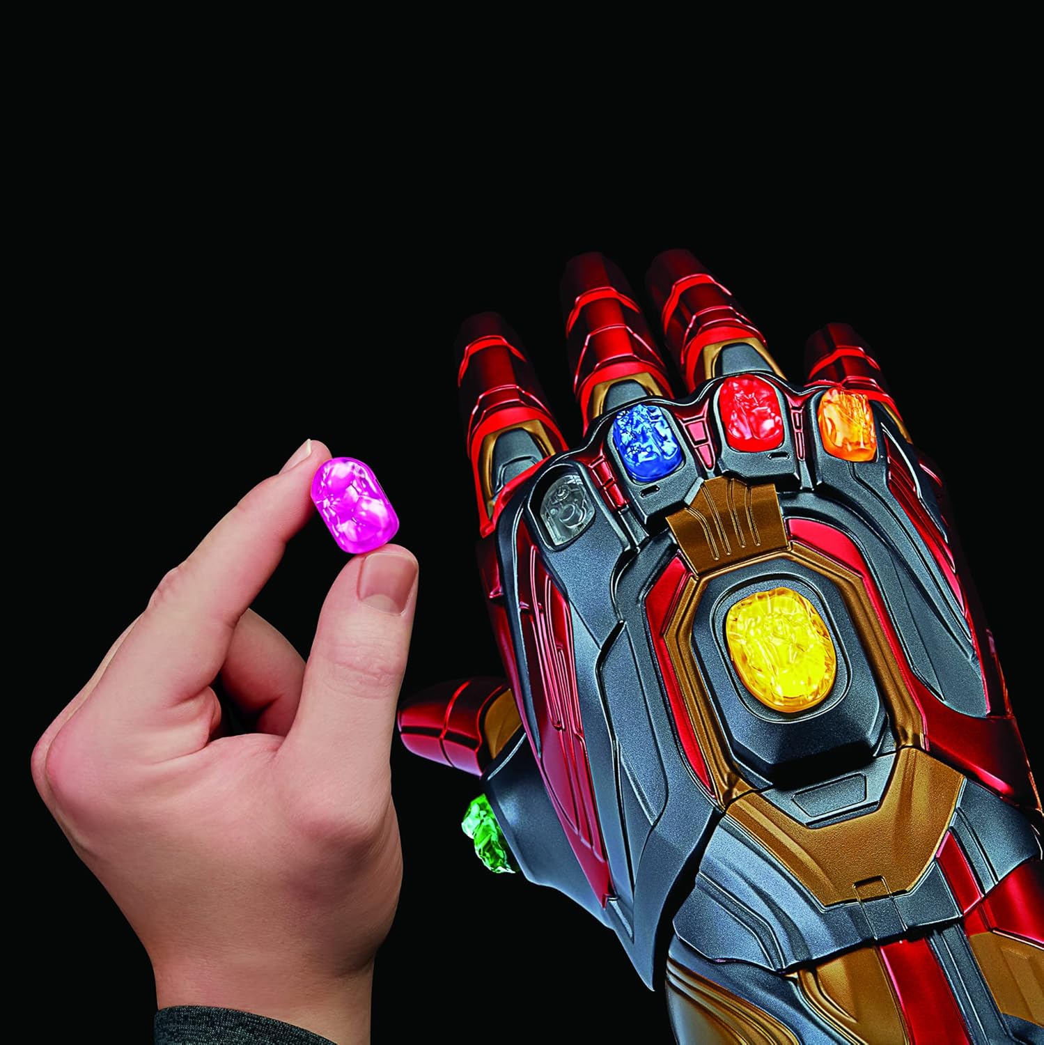 Iron Man Gauntlet Infinity Stones with Glowing Stones