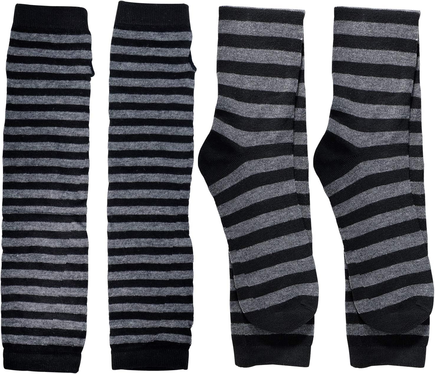 Stylish Striped Leg Warmer Set for Women