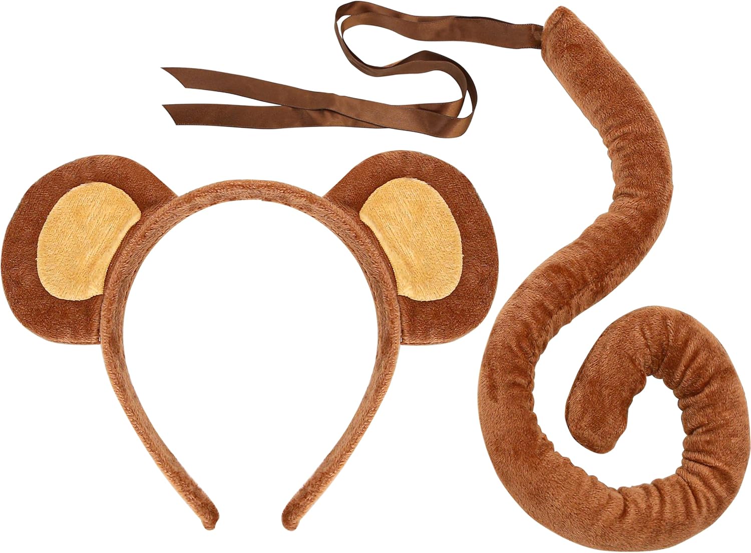 Fun Monkey Ears Tail Costume Set - Perfect for Halloween More